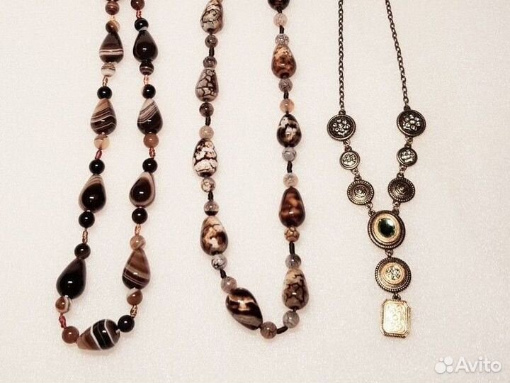 Бусы из агата