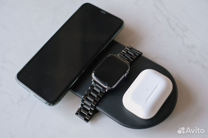 Беспроводная зарядка Baseus Smart 3in1