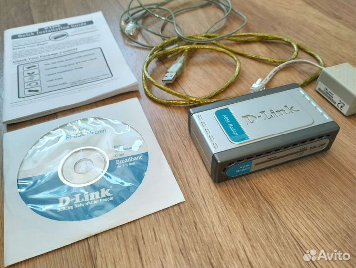 Новый модем adsl USB D-Link DSL-200, внешний
