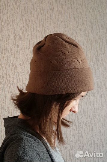 Новая шапка бини Finn Flare кофейного цвета