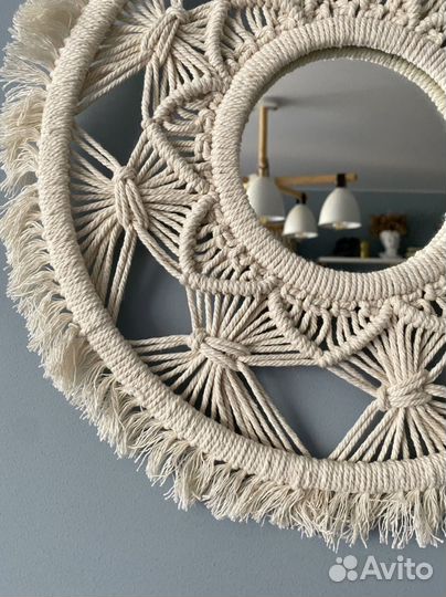Зеркало макраме