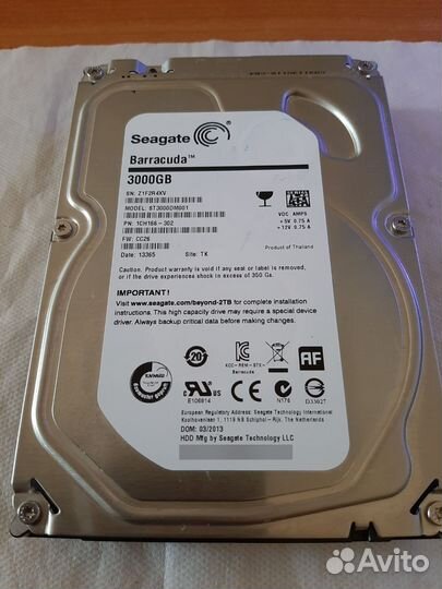 Жесткий диск seagate barracuda 3tb