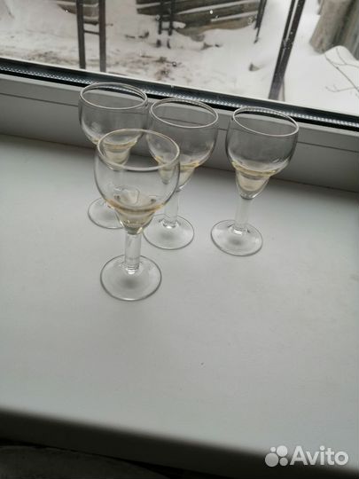 Рюмка на ножке СССР цветное стекло