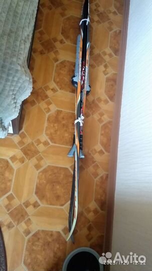 Лыжы с палками, и обувь