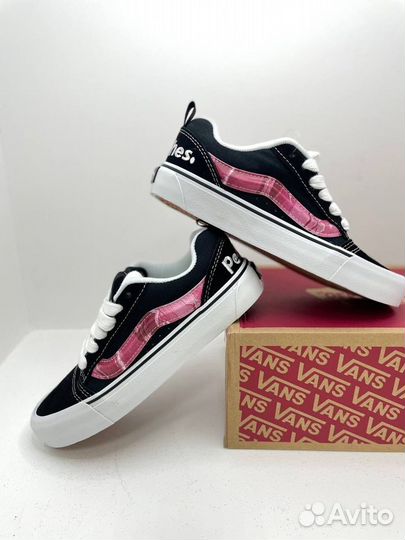 Кеды vans knu skool Black/Pink