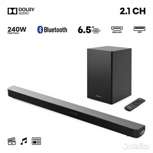 Саундбар hisense hs212f