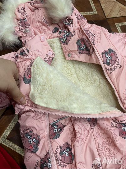 Продам комбинезон на девочку 74см зима\осень
