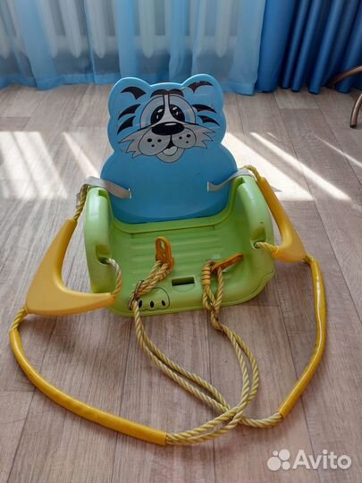 Качели детские подвесные со спинкой