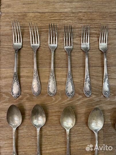 Мельхиоровые ложки и вилки СССР