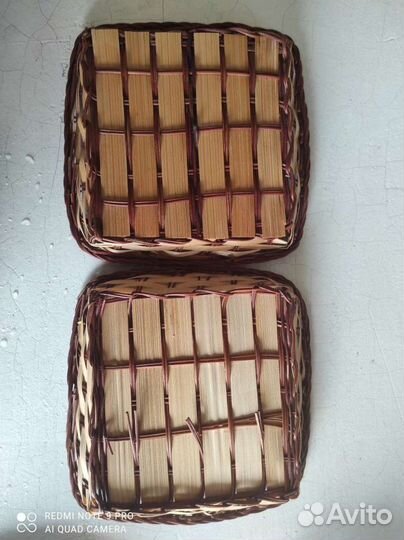 Миска тарелка плетёная