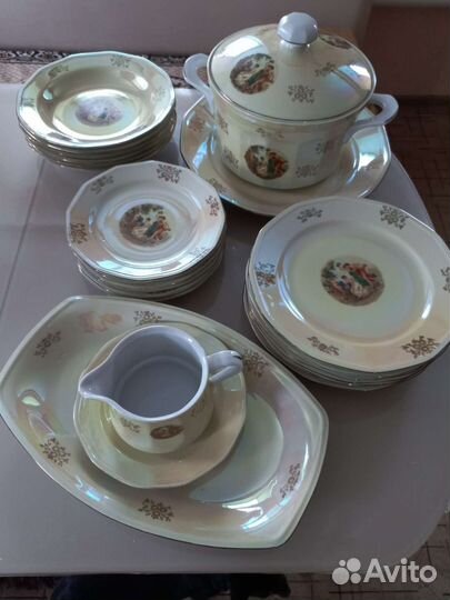 Столовый сервиз гдр «Мадонна»,клеймо SEP