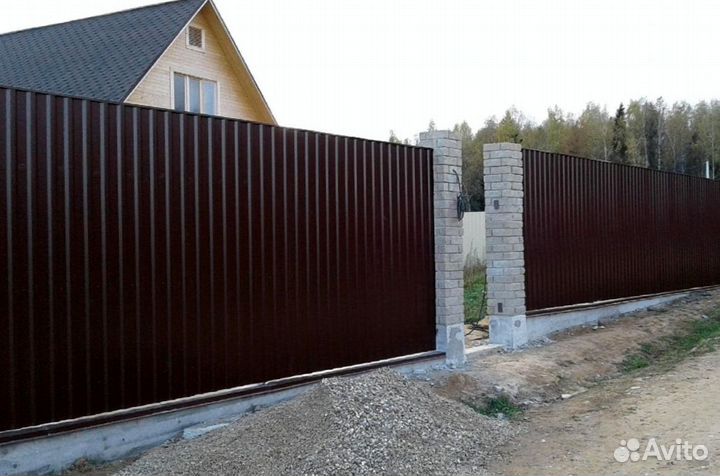 Забор из профнастила с доставкой
