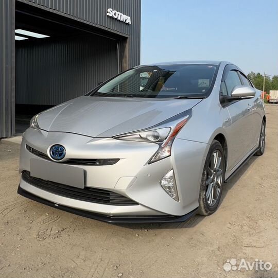 Передний сплиттер, губа Toyota Prius ZVW50 15-18