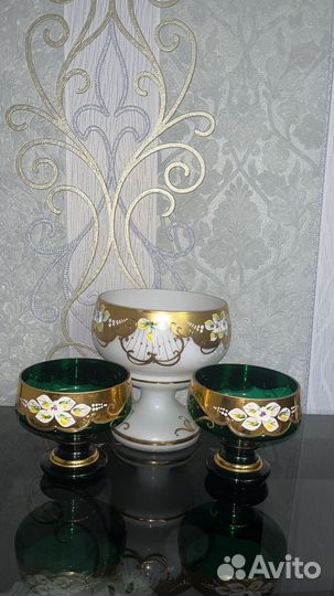 Вазы bohemia Богемия конфетницы