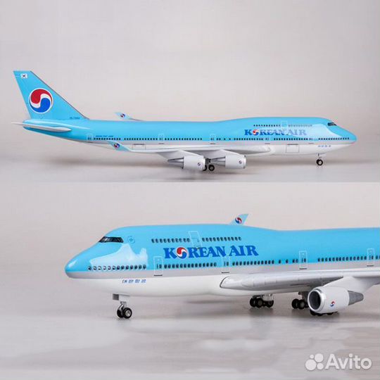 Коллекционная модель самолёта Boeing747 Korean Air