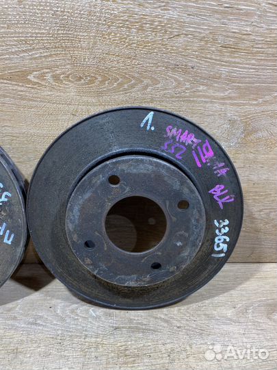 Комплект тормозных дисков Smart Forfour 454 D11