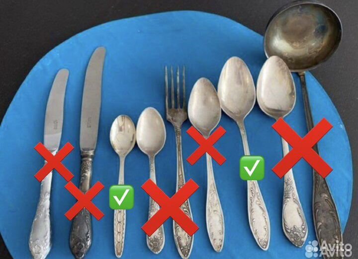 Столовые приборы мельхиор СССР
