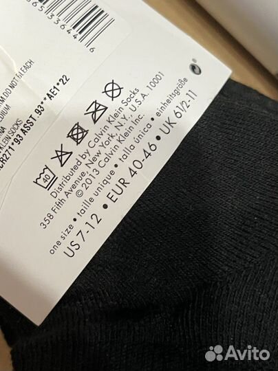 Носки calvin klein оригинал упаковка (6 пар)
