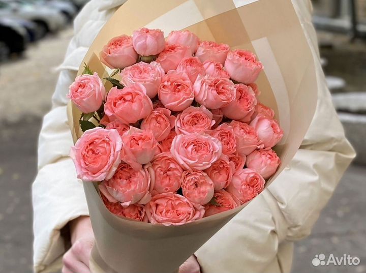 Пионовидные розы с доставкой