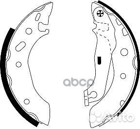 Колодки тормозные барабанные, комплект MFR453 M