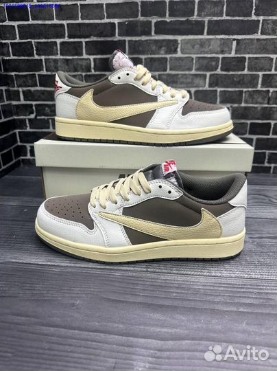 Кроссовки Nike Air Jordan 1 Travis Scott (Арт.7489