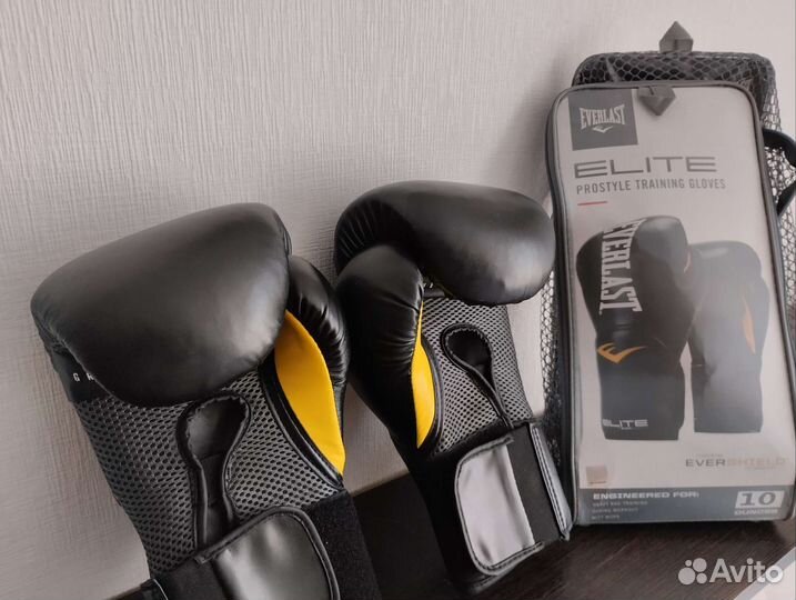 Боксерские перчатки everlast elite 10 oz