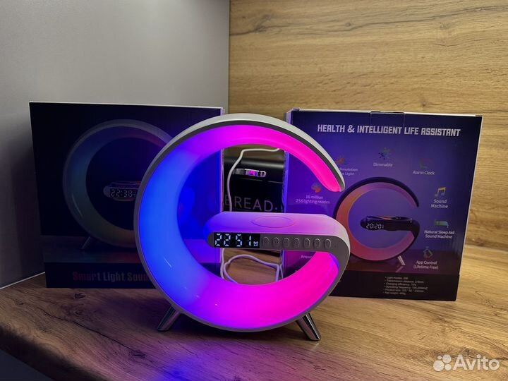 Умный ночник Bluetooh Колонка Зарядка