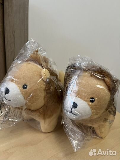 Игрушки львенок жирафик hm home новые