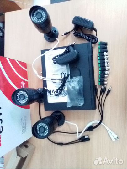 Комплект видеонаблюдения из 3-х камер 5 мп