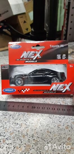 Модель Welly 1:38 Toyota 86 черная