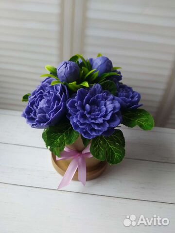 Букет пионов. Мыло ручной работы