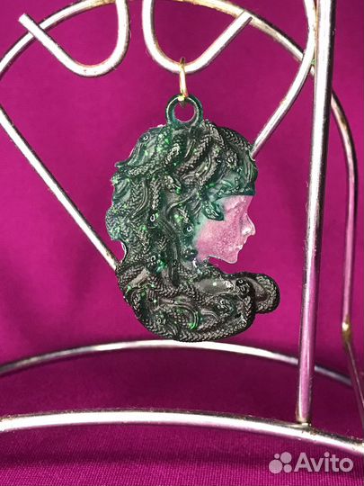 Серьги из эпоксидной смолы ручной работы