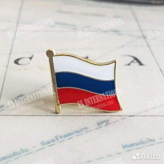 Значек флаг россии