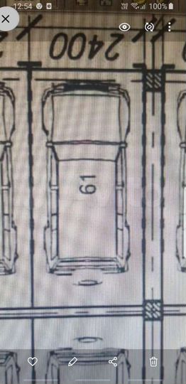 Машиноместо, 12 м²