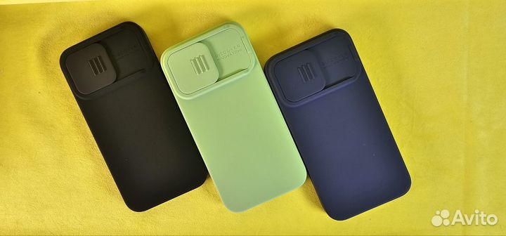 Чехол NK iP 13 Pro CamShield Silky Silicone Case