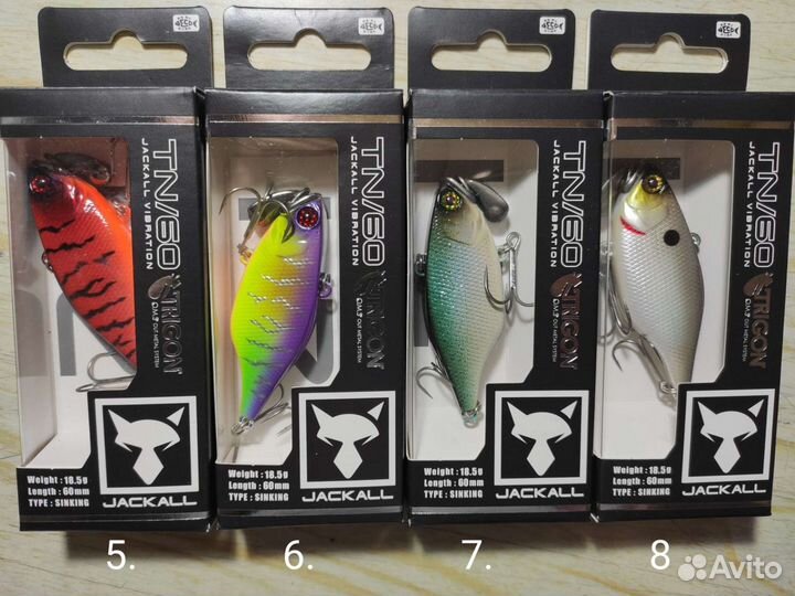 Воблеры jackall TN/60 Trigon