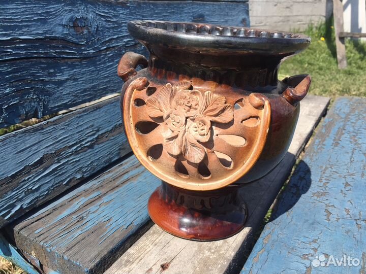 Кашпо керамическое