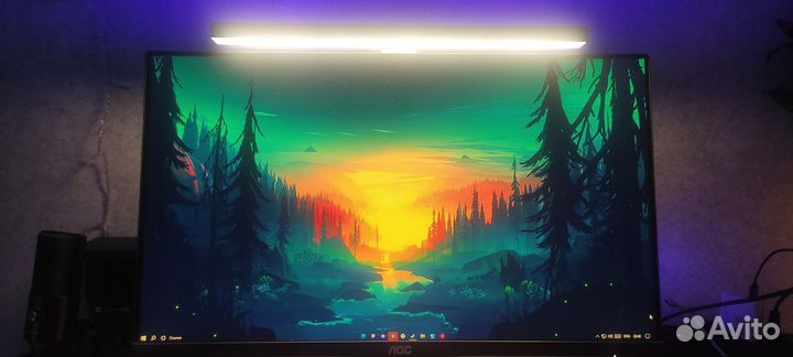 Лампа, с rgb подсветкой