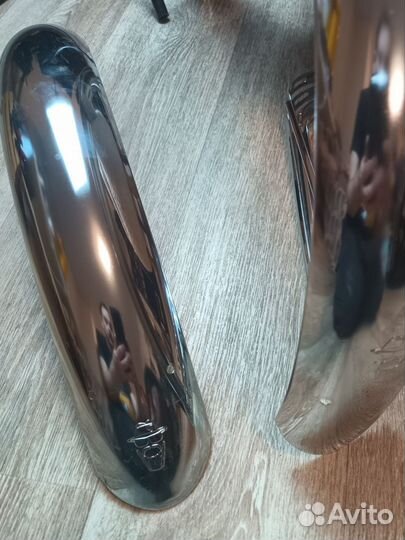Крылья кастом хром для круизера / фэта 24