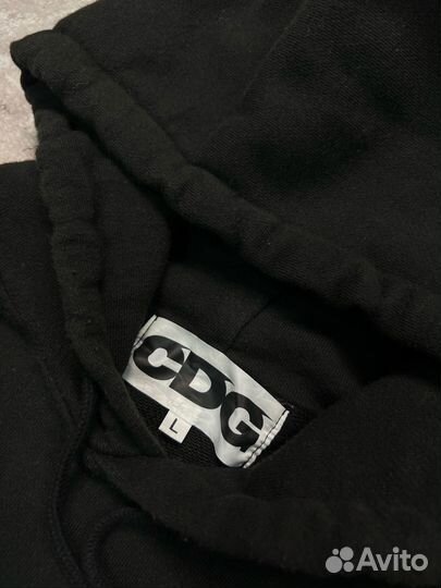 CDG Hoodie Spellout Logo