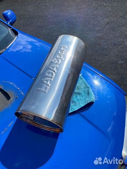 Задний бочек глушителя LADA sport,гранта калина