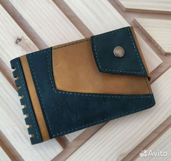Бифолд из натуральной кожи