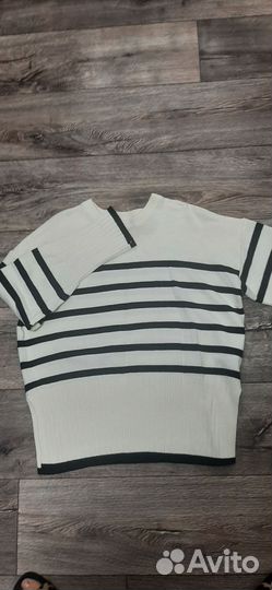 Джемпер/свитер в полоску S-M zara/sela новый