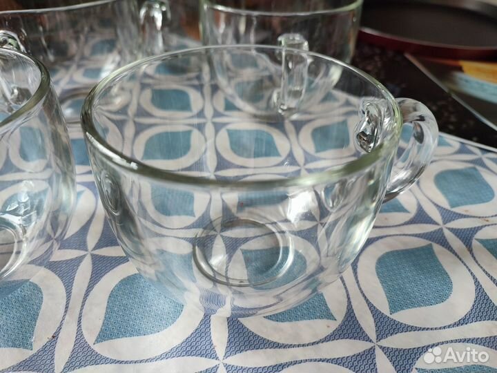 Кружка прозрачная (6 штук)