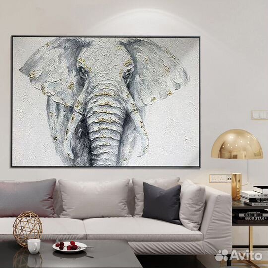 Картина ручной работы Слон