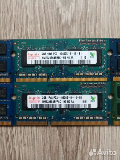 Оперативная память 4x ddr3 2Gb + 2x ddr3 4Gb