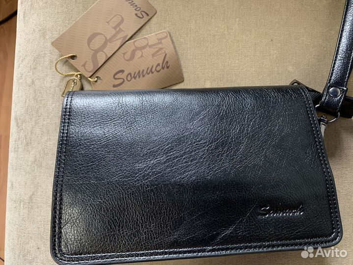 Мужской кожаный клатч