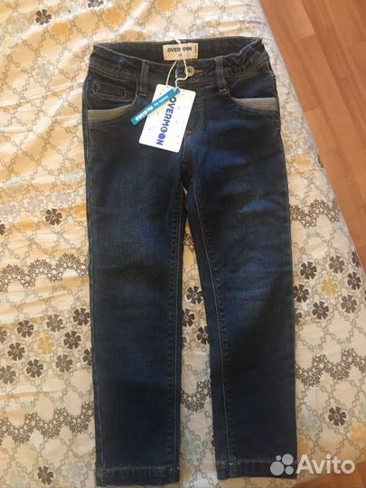 Новые утеплённые джинсы р.110