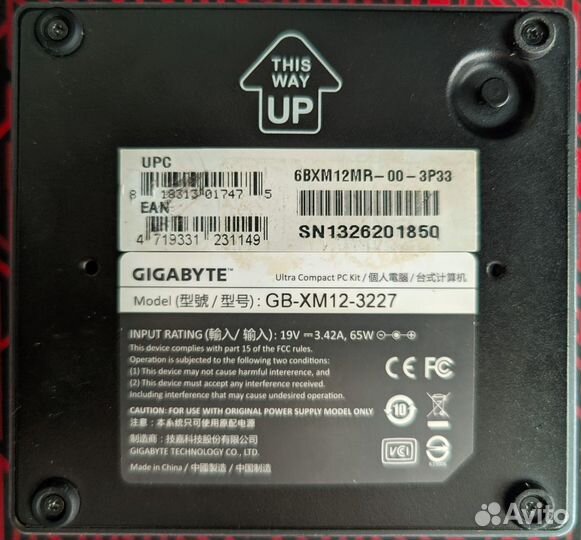 Мини пк Gigabyte GB-xm12-3227