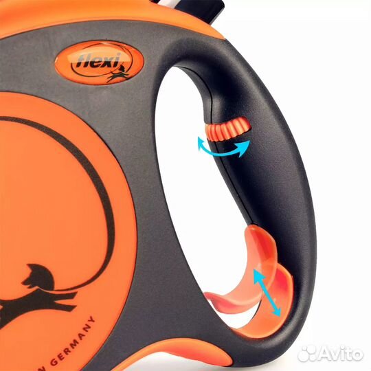 Рулетка flexi Xtreme XS (до 15 кг) 3 м лента оранж